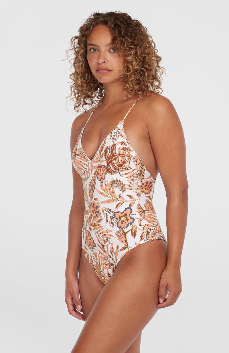 oneill Women Saltwater Jaida Crochet Swimsuit | Orange