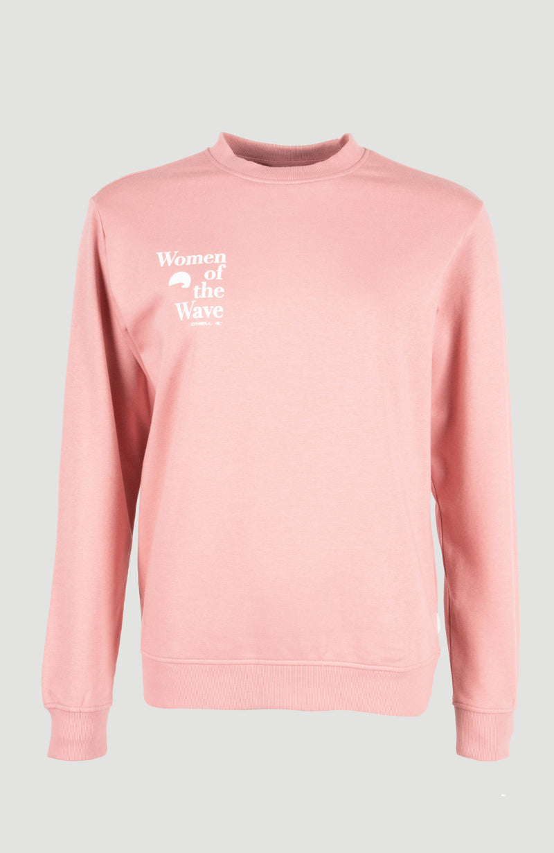 oneill Women Women of the Wave Crew Sweatshirt | Pink