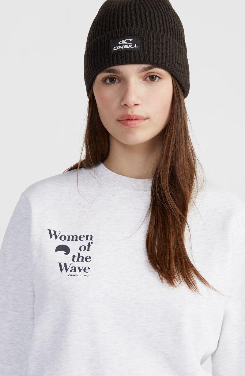 Oneill Women Women Of The Wave Crew Sweatshirt | White