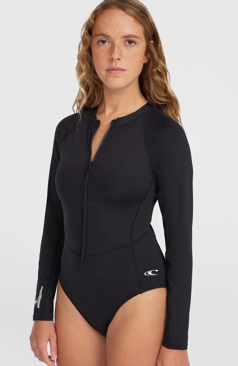 Oneill Women Women Of The Wave Long-Sleeve Surf Suit. | Black