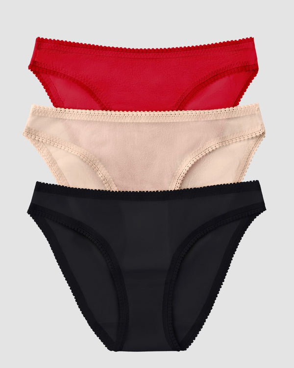 Ongossamer Gossamer Mesh Hip Bikini 3 Pack Ornament Set