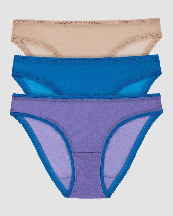 ongossamer Gossamer Mesh Hip Bikini Underwear 3 Pack