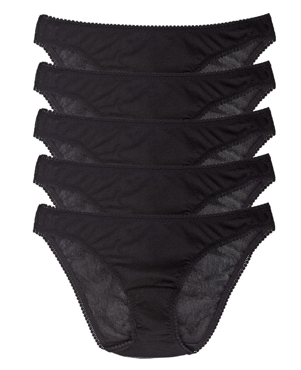 ongossamer Gossamer Mesh Hip Bikini Underwear 5 Pack