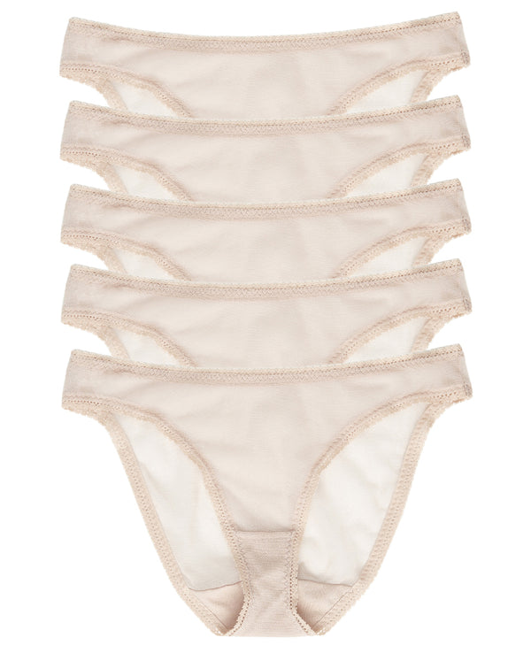 ongossamer Gossamer Mesh Hip Bikini Underwear 5 Pack