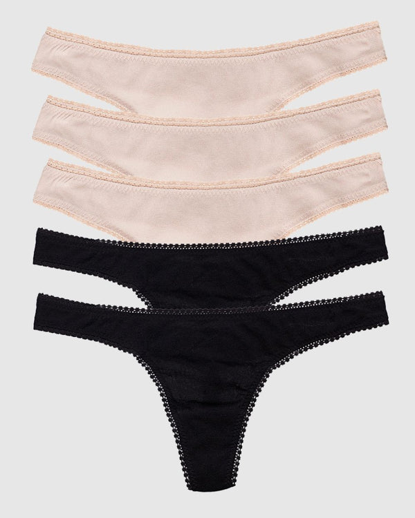 ongossamer Gossamer Mesh Hip G Thong Underwear 5 Pack