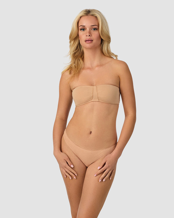 Ongossamer Cabana Cotton Bandeau Bralette