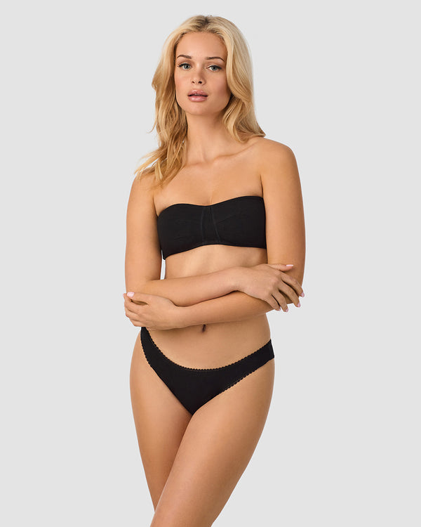 Ongossamer Cabana Cotton Bandeau Bralette