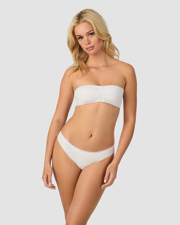 Ongossamer Cabana Cotton Bandeau Bralette