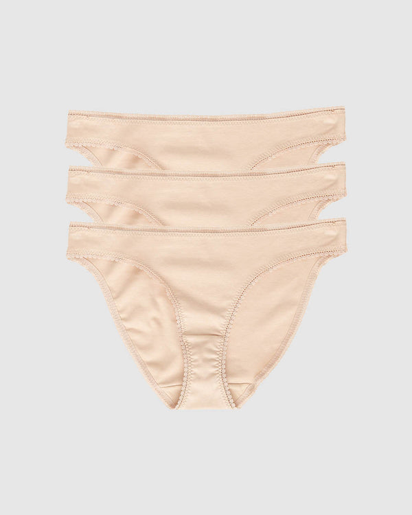 ongossamer Cabana Cotton Bikini Underwear 3 Pack