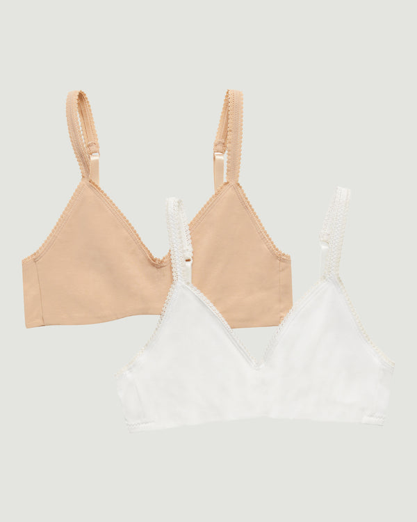 ongossamer Cabana Cotton Bralette 2 Pack