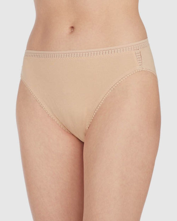 ongossamer Cabana Cotton Hi Cut Brief Underwear