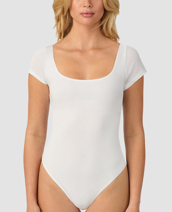 Ongossamer Cabana Cotton Rib Bodysuit