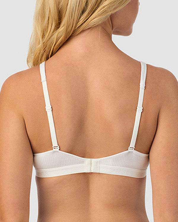 Ongossamer Cabana Cotton Rib Plunge Bralette