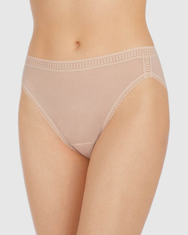 ongossamer Gossamer Mesh Hi Cut Brief Underwear