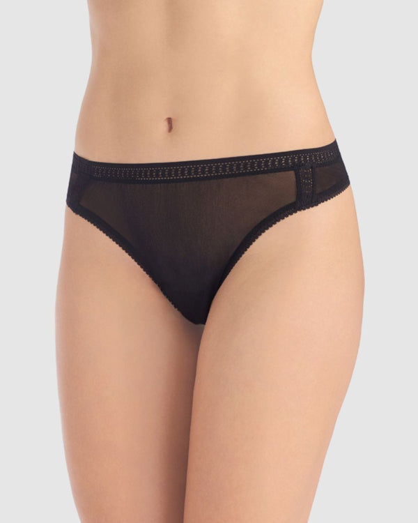 ongossamer Gossamer Mesh Hi Cut Thong Underwear