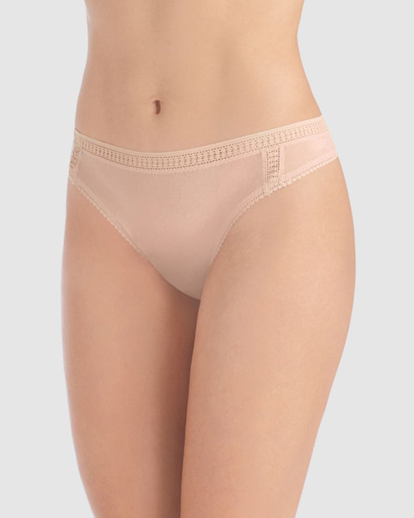 ongossamer Gossamer Mesh Hi Cut Thong Underwear