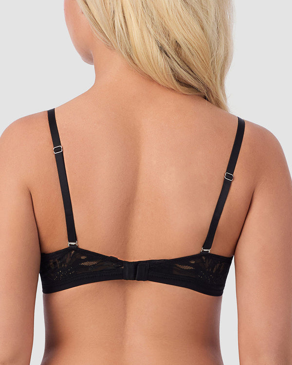 Ongossamer Sleek Micro Push Up Bra With Lace