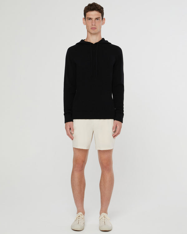 Onia 100% Cashmere Hooded Pullover Black