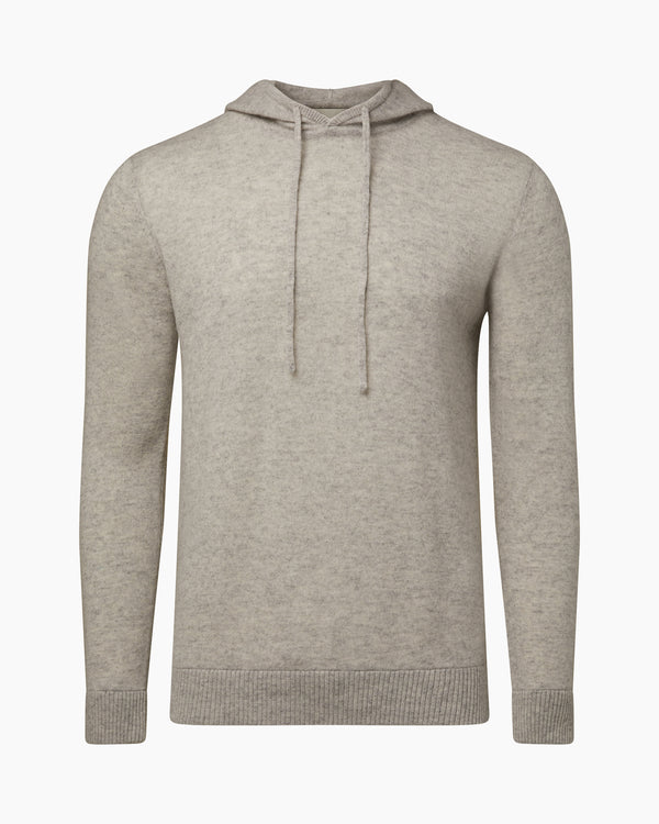 onia 100% Cashmere Hooded Pullover Heather Grey