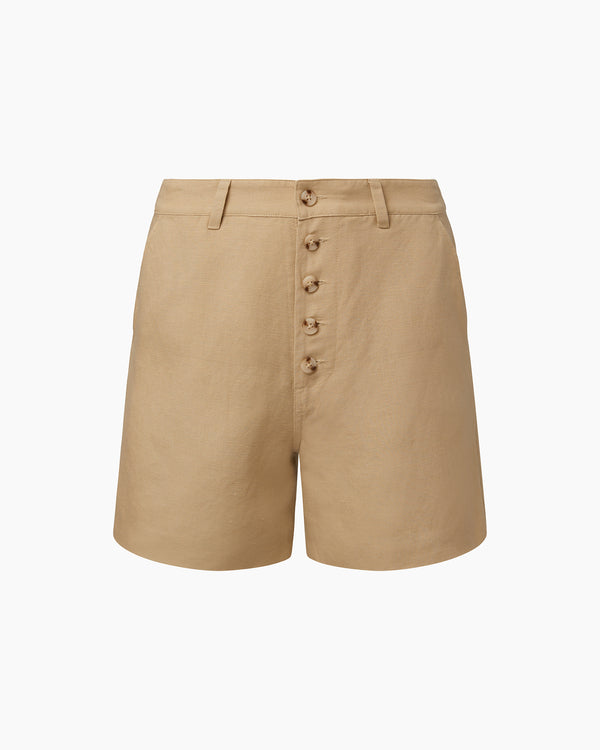 Onia Air Linen Boyfriend Short Jute