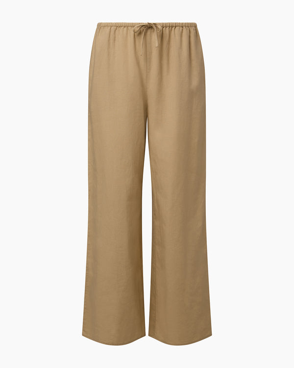 Onia Air Linen Drawstring Pant Jute