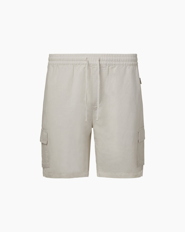 onia Air Linen Pull-on Cargo Short Stone