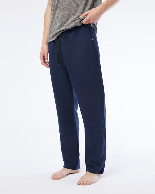Onia Air Linen Pull-on Pant Deep Navy