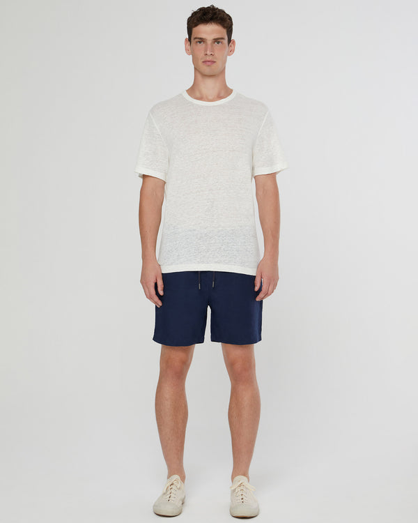 Onia Air Linen Pull-on Short 6" Deep Navy