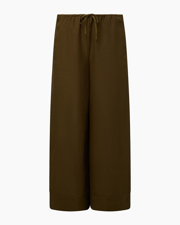 Onia Air Linen Wide Leg Drawstring Pant