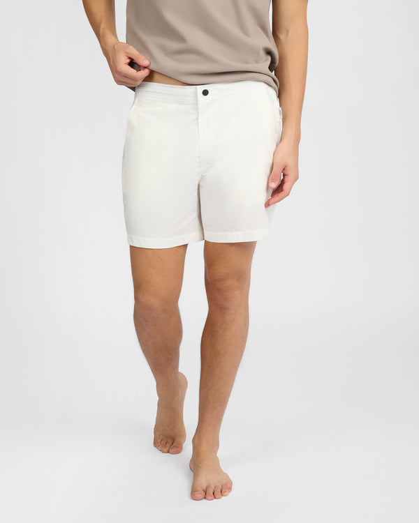 Onia Calder 6E Swim Trunk White