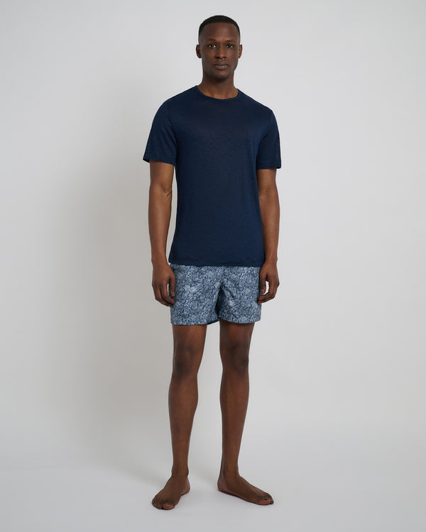 Onia Chad Linen Tee Deep Navy
