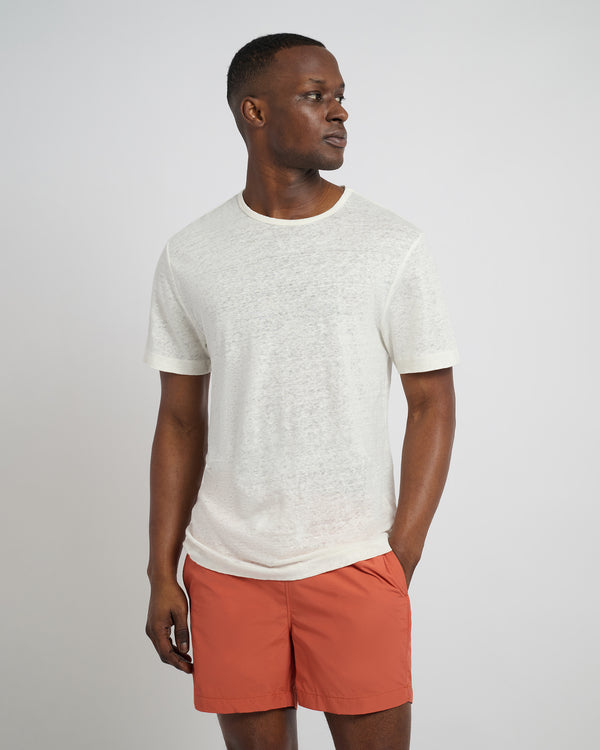 Onia Chad Linen Tee White