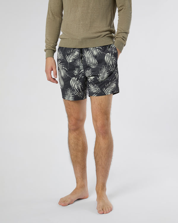 Onia Charles 5" Swim Trunk Black/Off White