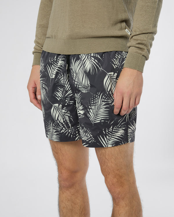 Onia Charles 5" Swim Trunk Black/Off White