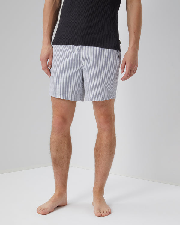 Onia Charles 5" Swim Trunk Deep Navy/White