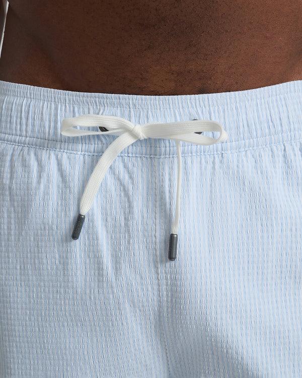 Onia Charles 5" Swim Trunk Pale Blue/White