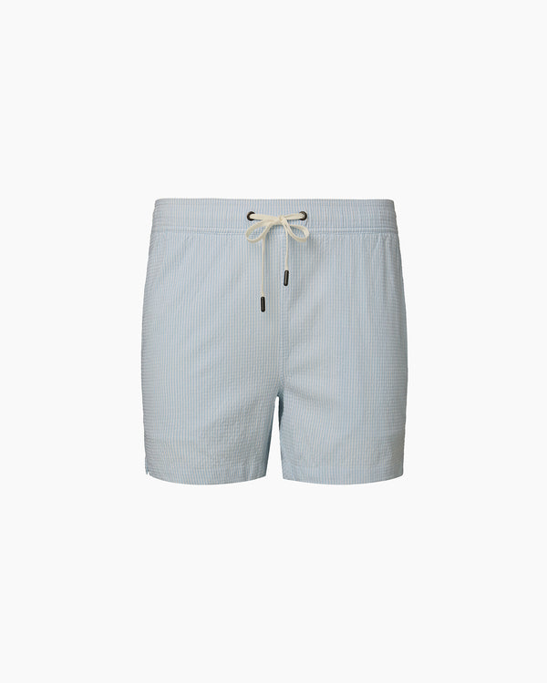 onia Charles 5" Swim Trunk Pale Blue/White