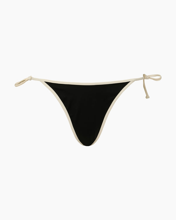 Onia Cleo Bikini Bottom Black/Egret
