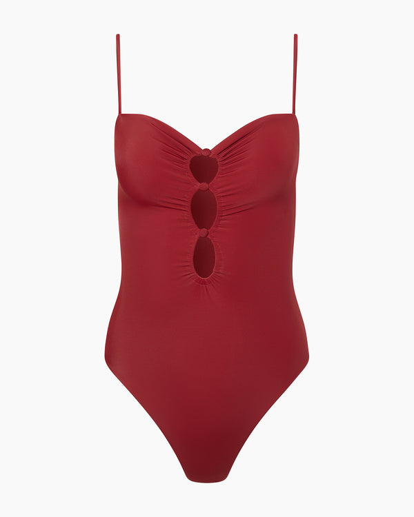 Onia Colette One Piece Red Dahlia