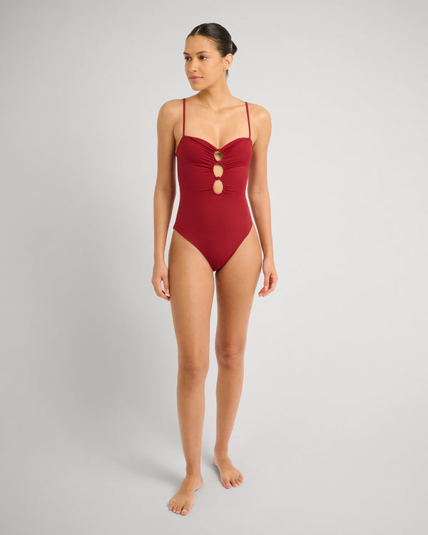 onia Colette One Piece Red Dahlia