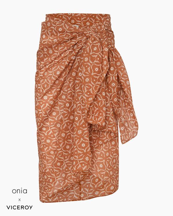 Onia Cotton Chiffon Pareo Cream Deep Gold