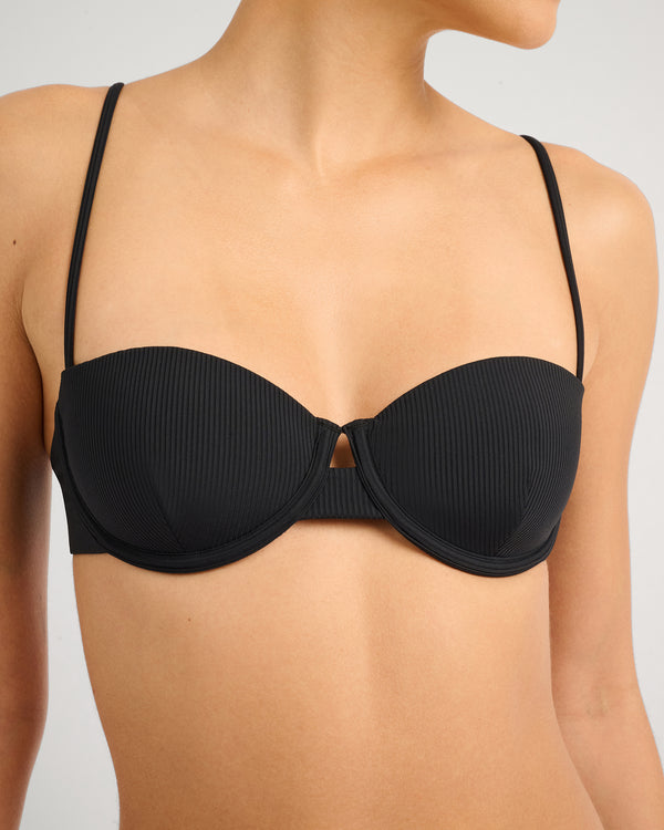 Onia Dalia Bikini Top Black