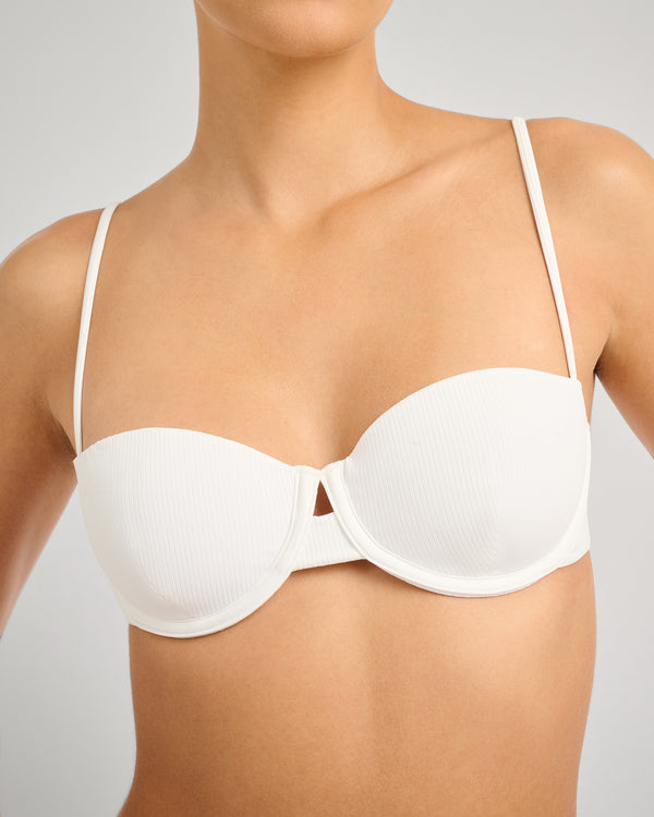 Onia Dalia Bikini Top White