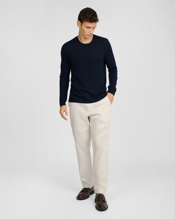 Onia Featherweight Cashmere Sweater Midnight