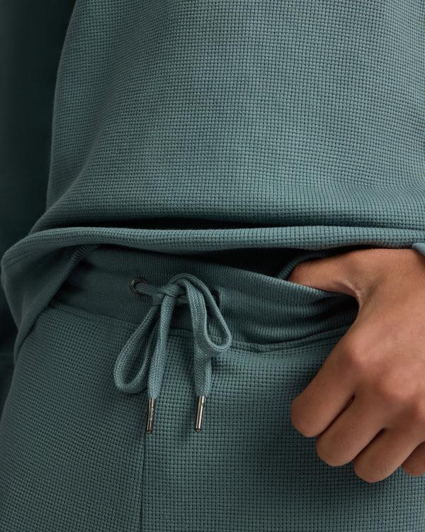 Onia Heavyweight Cotton Waffle Jogger Fern