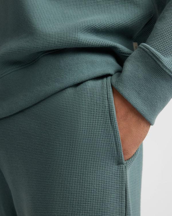 Onia Heavyweight Cotton Waffle Jogger Fern