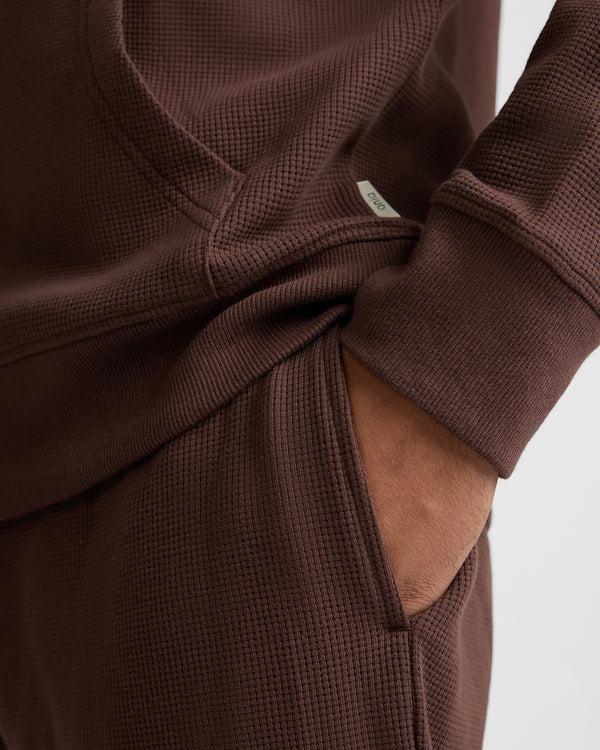 Onia Heavyweight Cotton Waffle Jogger Java