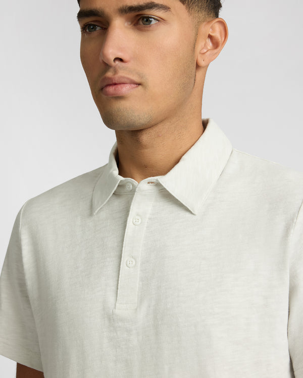 Onia Heavyweight Slub Polo Bone