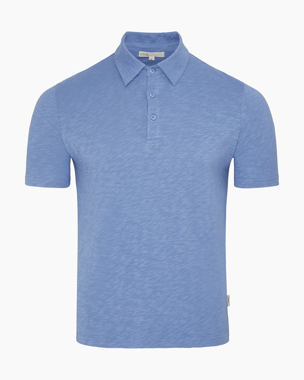 onia Heavyweight Slub Polo Indigo
