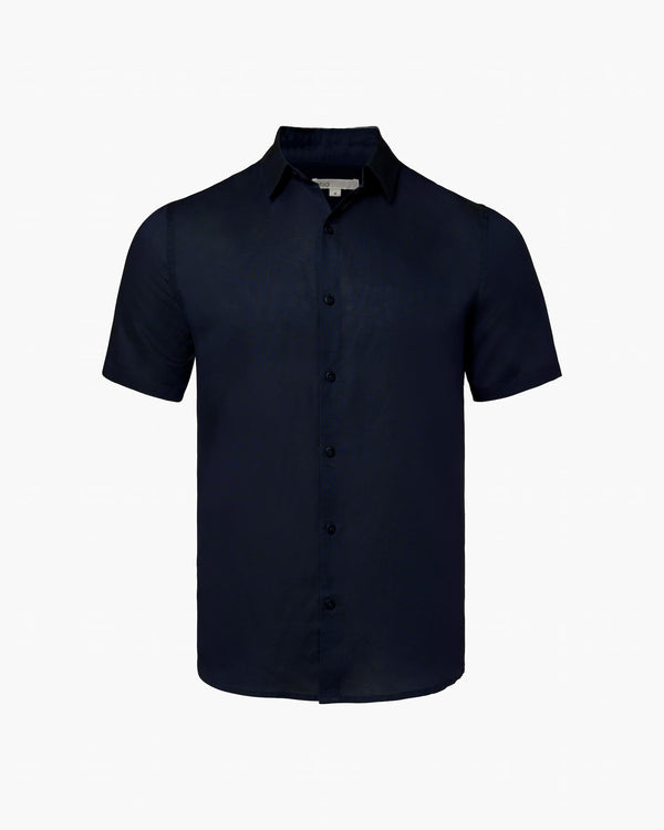 onia Jack Air Linen Shirt Deep Navy